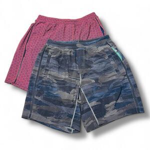 Lot of 2 Lululemon Mens Pace Breaker Lined Shorts XL